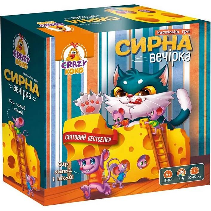 Настольная игра "Сырная вечеринка" VT8055-38 VladiToys (Нас8257)