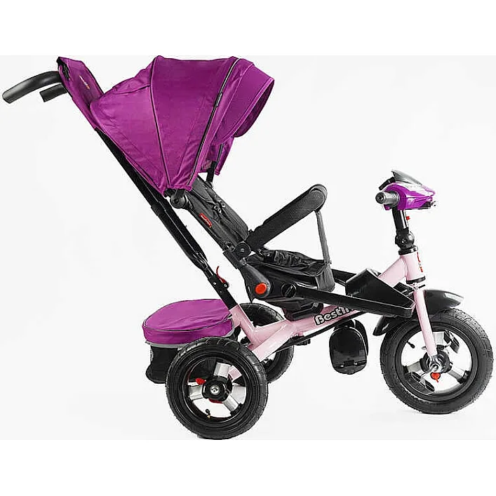 Велосипед 6088 F – 736-07 Best Trike (1) ПОВОРОТНОЕ СИДЕНИЕ, СЛОЖНОЕ КЕРМО, ФАРА МУЗЫКАЛЬНАЯ С USB,Bluetooth НАДУВНЫЕ КОЛЕСА, ПУЛЬТ ВКЛЮЧЕНИЯ СВЕТА И ЗВУКА