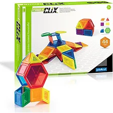 Магнитный конструктор Guidecraft PowerClix Solids, 44 детали (G9421)