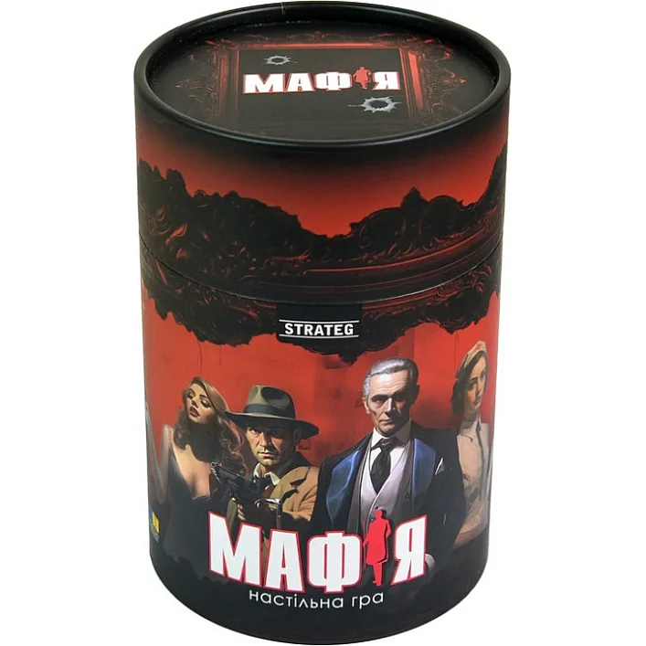 Настольная игра "Мафия" 30698 карточки 24 штук, маски 12 штук