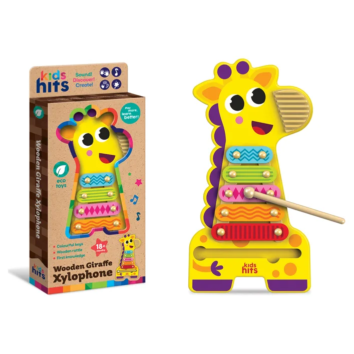 Деревянная игрушка Kids hits, KH20/020, жирафа деревьев. ксилофон в коробке р. 16,1*35*3,4 см (Дер4653)