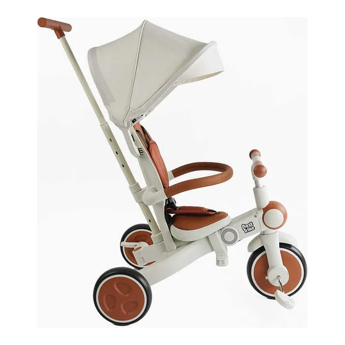 Велосипед-трансформер 3-х цв. BS-12-707 Best Trike (1) материал рамы нейлон, переднее колесо EVA 10”, задние колеса EVA 8”, родительская ручка, в коробке