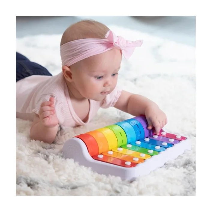 Детский ксилофон Fat Brain Toys Rock N' Roller Piano со звоночками (F281ML)