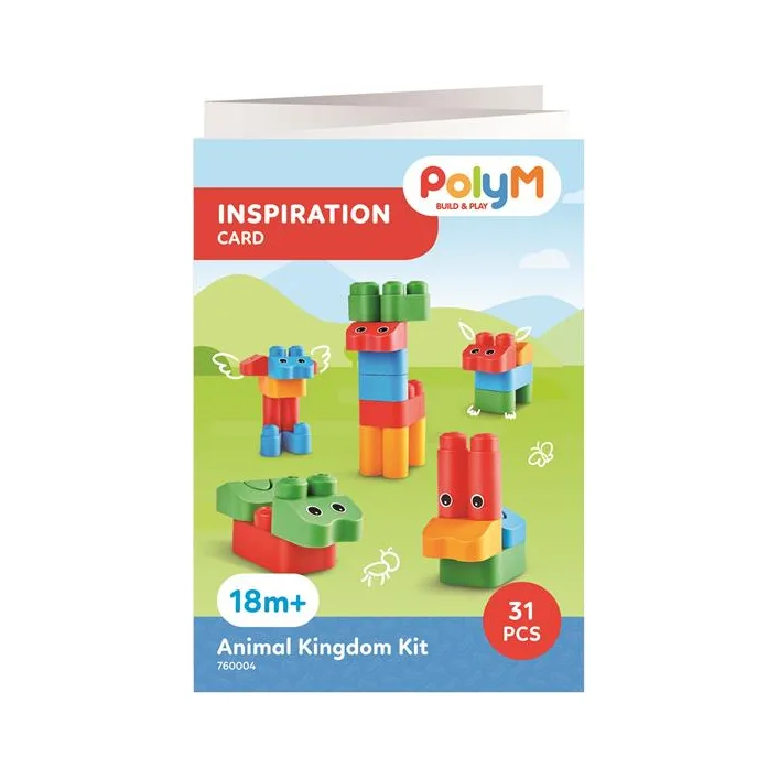 Конструктор PolyM Царство зверят 31 деталей (760004)