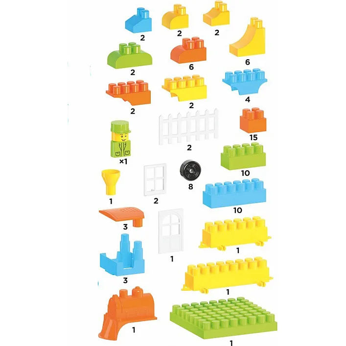 Игрушка "Конструктор ТехноК", арт.6573TXK 90 дет.