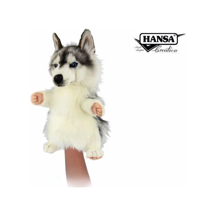 М'яка іграшка на руку Хаскі, серія Puppet, Hansa (84499)