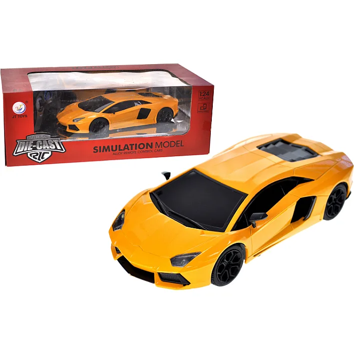 Машина "Lamborghini" металлическая, на радиоуправлении, аккумулятор, в коробке JT039 р.30*15,6*11,1 см (Маш8932)