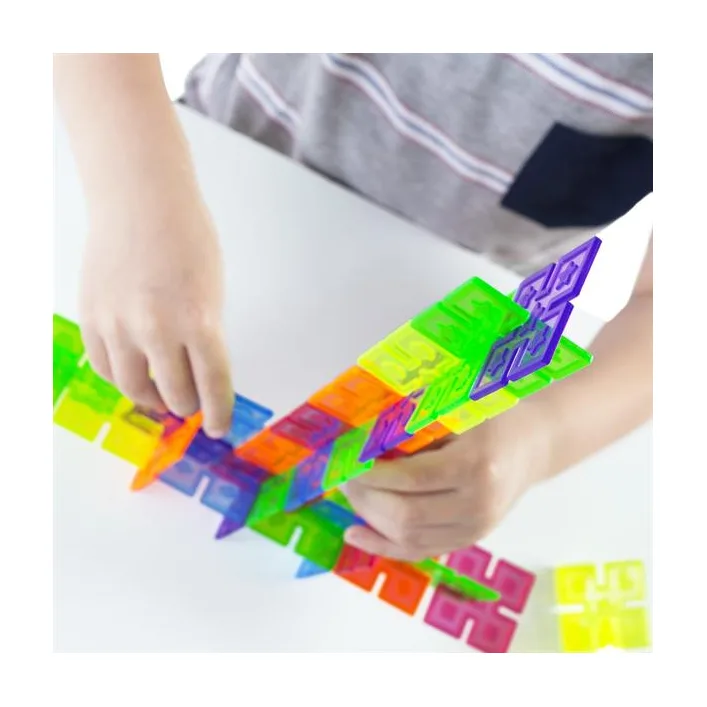 Конструктор Guidecraft Interlox Squares Квадраты, 96 деталей (G16835)