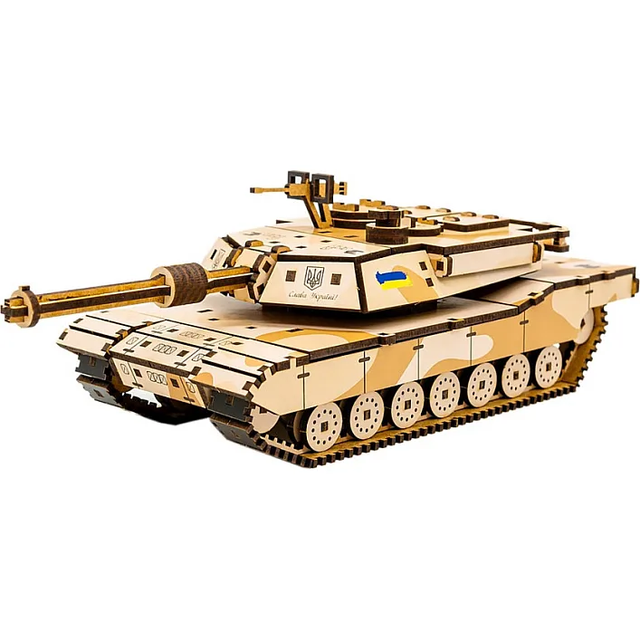 Деревянный 3D конструктор "ABRAMS" 187 дет., Puz-26917 г. 28*11*10 см PuzzleOk (Дер9171)