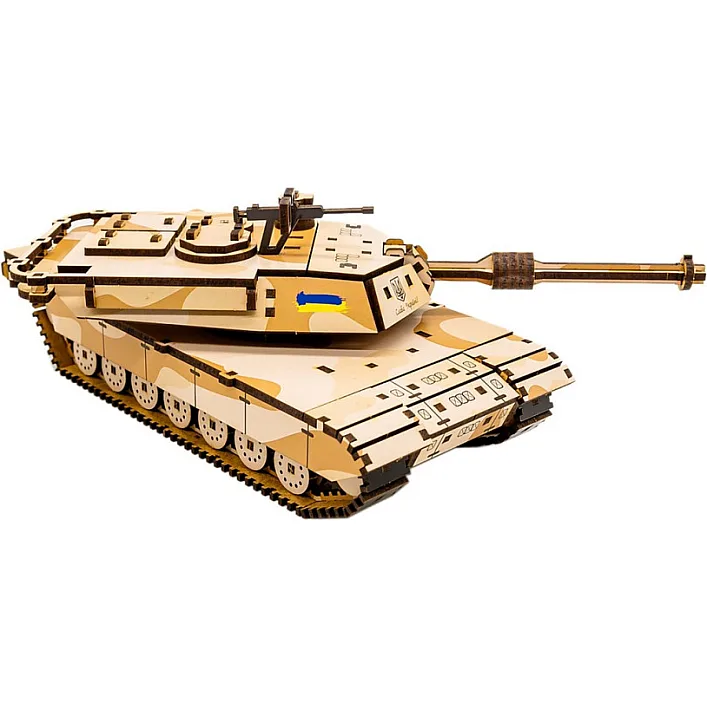 Деревянный 3D конструктор "ABRAMS" 187 дет., Puz-26917 г. 28*11*10 см PuzzleOk (Дер9171)