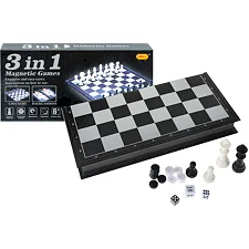 Шахи магнітні 3в1, в коробці 98603 р. 25*25,2*2,2 см