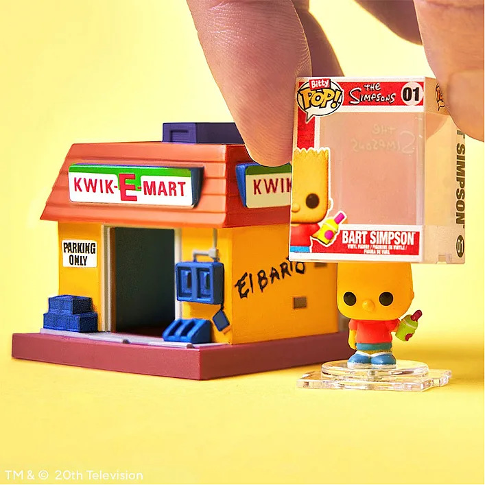 Набір фігурок BITTY POP! Town серії "Сімпсони" - БАРТ СІМПСОН І КВІКІ-МАРТ