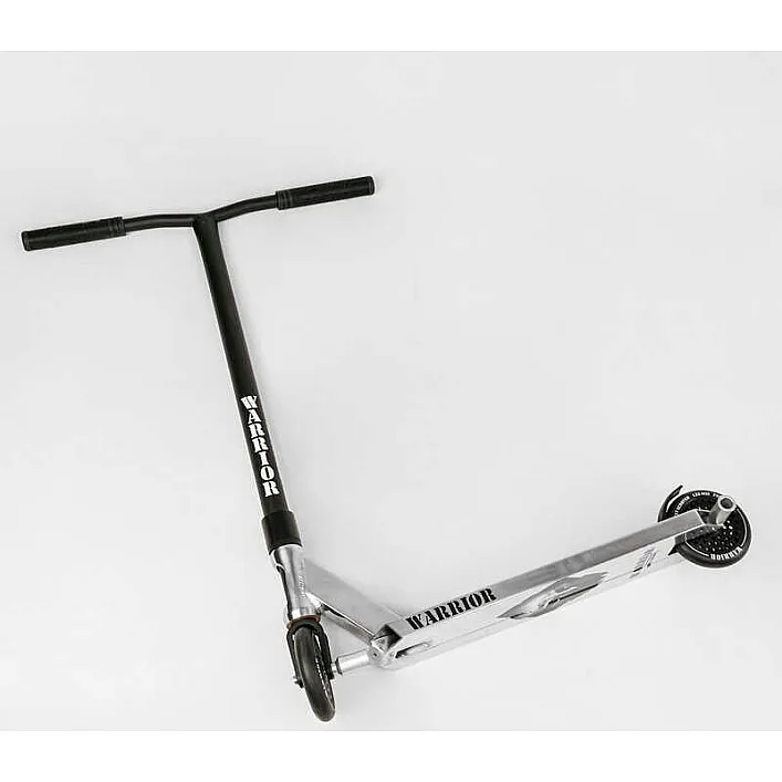 Самокат трюковый Т-30401 Best Scooter (4) "Warrior", HIC-система, ПЕГИ, алюминиевый диск и дека, колёса PU, d=120мм, ширина руля 58 см