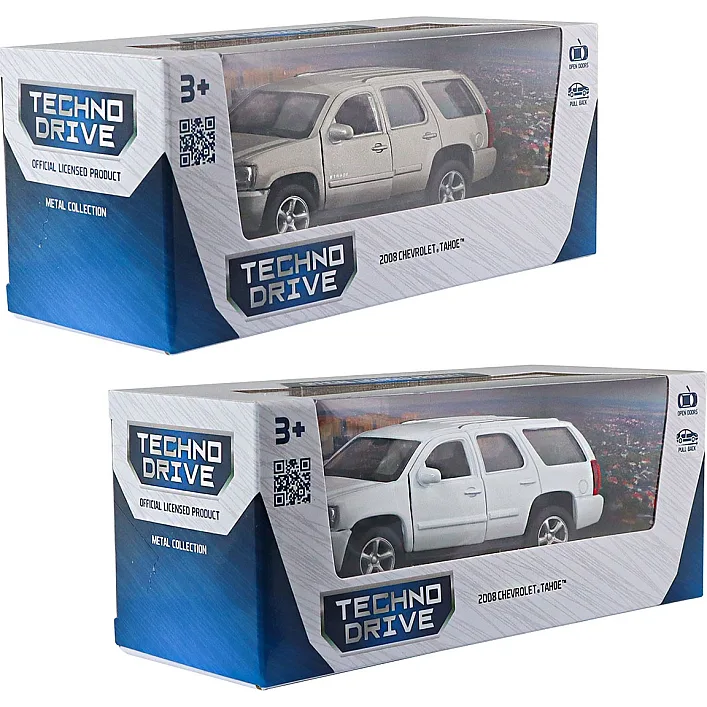 Автомодель - Chevrolet Tahoe 2008 (белый, серый)