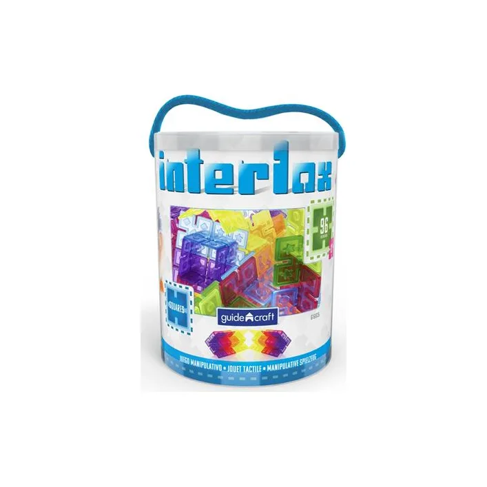 Конструктор Guidecraft Interlox Squares Квадраты, 96 деталей (G16835)