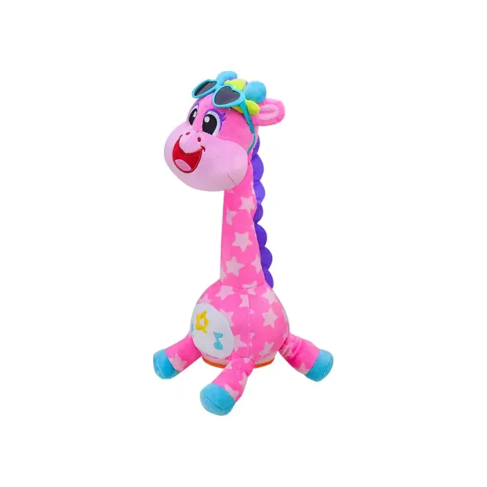 Мка музыкальная интерактивная игрушка Жираф Kids hits KH37-002 повтор голоса 11*34*14 см (Муз3702)