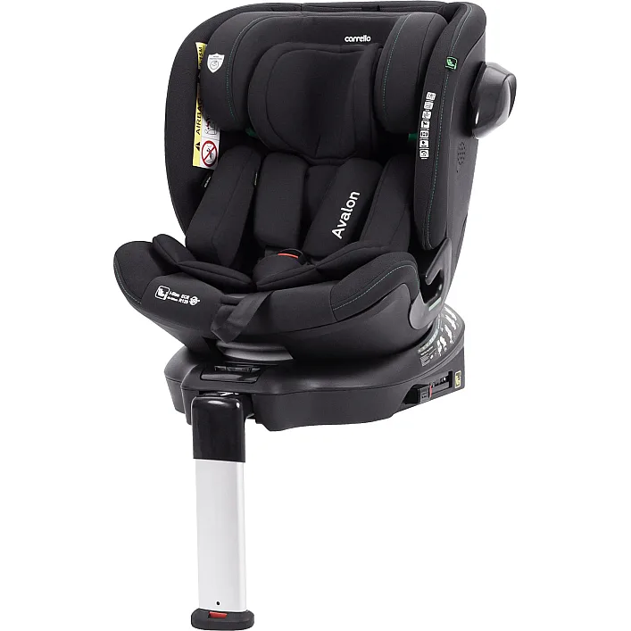 Автокресло CARRELLO Avalon (CRL-8805 Absolute Black) i-Size 40-150см ISOFIX, поворот, опор.стойка