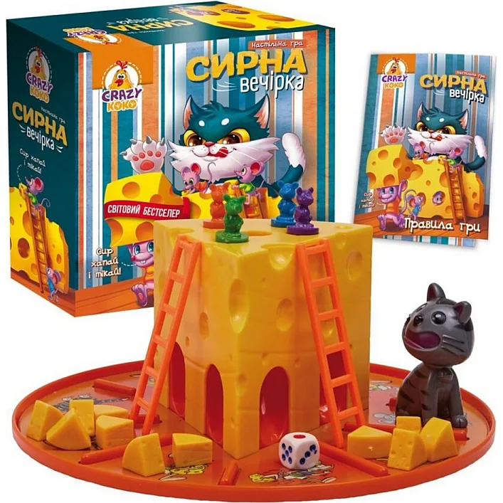 Настольная игра "Сырная вечеринка" VT8055-38 VladiToys (Нас8257)