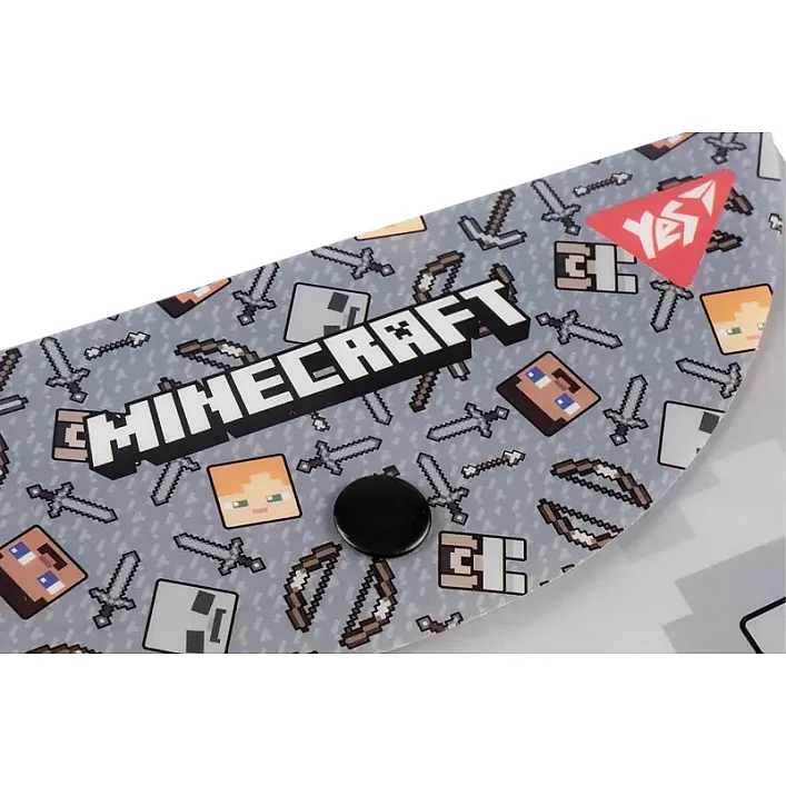 Папка-конверт YES B7 на кнопке "Minecraft" 492262 (Кнц6584)