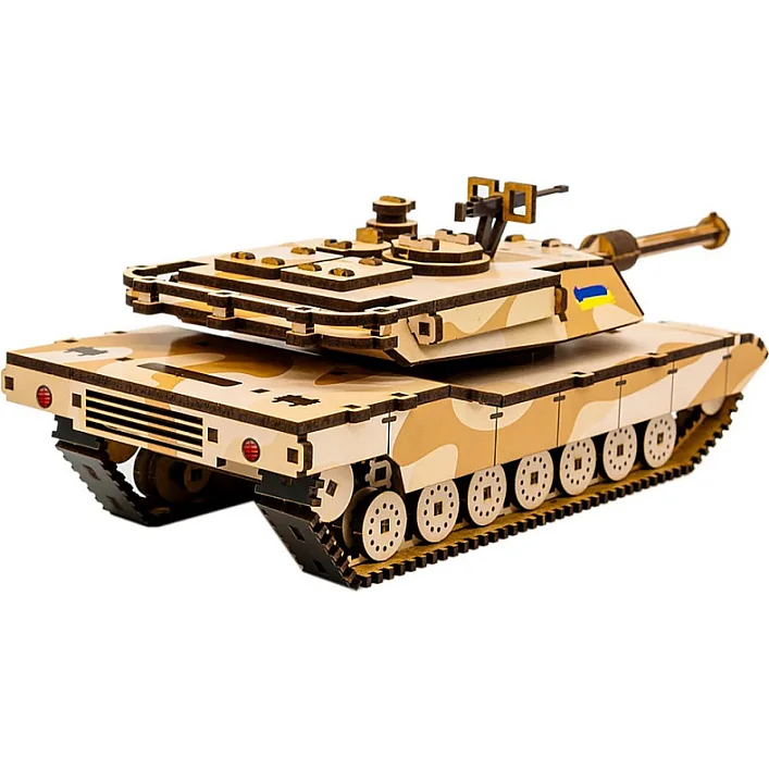 Деревянный 3D конструктор "ABRAMS" 187 дет., Puz-26917 г. 28*11*10 см PuzzleOk (Дер9171)