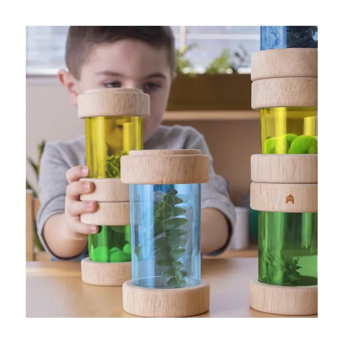Игровой набор Guidecraft Natural Play Сокровища в цветных баночках (G3087)