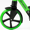 Самокат двухколесный "Best Scooter" SH-50730(4) "SHARK", с ручным тормозом, зажим руля, колеса PU - 20 см, 1 амортизатор, в коробке