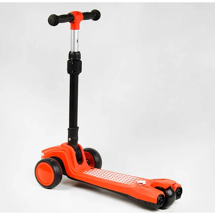 Самокат трехколесный LT-12857 Best Scooter с парогенератором (6) складной руль, ЗВУК МАШИНЫ, ДЫМ, СВЕТ, пластмассовый, колеса PU 120х35мм, в коробке