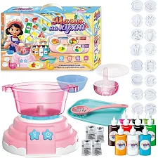 Набір для творчості "Магія на кухні" 47178 (12) "WToys", аквагель, мультиварка, звук, підсвіч, форми, 10 гелів, кухонне приладдя, в коробці