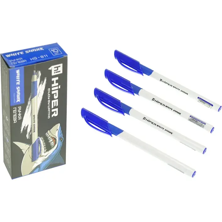 Ручка HIPER гелева HG-811 White Shark синя (Кнц3553)
