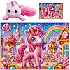 Пазлы с мягкой игрушкой "De.tail. Розовый единорог" 260 деталей