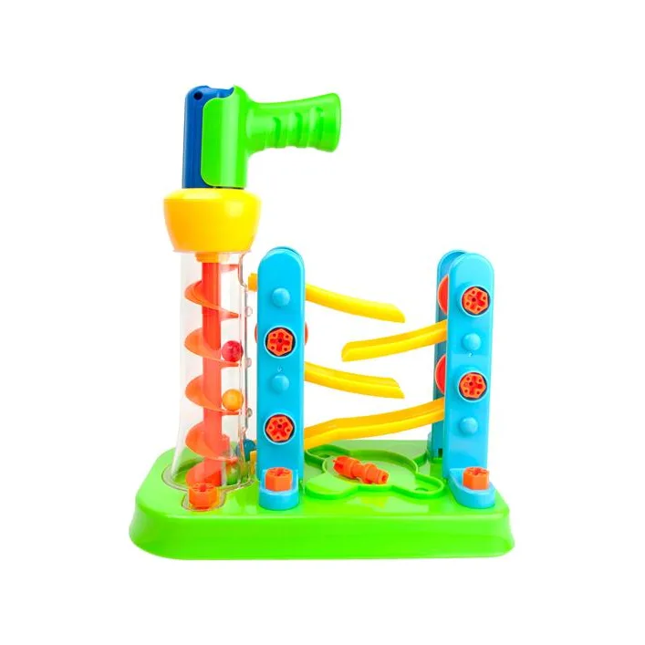 Набор для сборки Edu-Toys Горка-зигзаг с инструментами 54 детали (JS021)