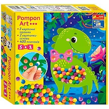 Великий набір для творчості "Pompon Art. Дракончик" 10100693У (17) "Ранок", в коробці