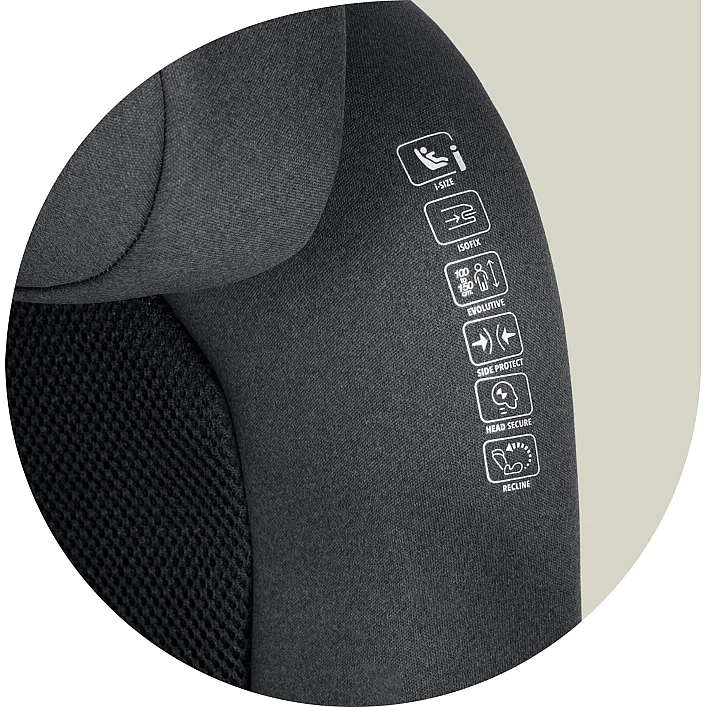 Автокрісло Nukido Louis Soft ISOFIX 15-36 кг, сіре