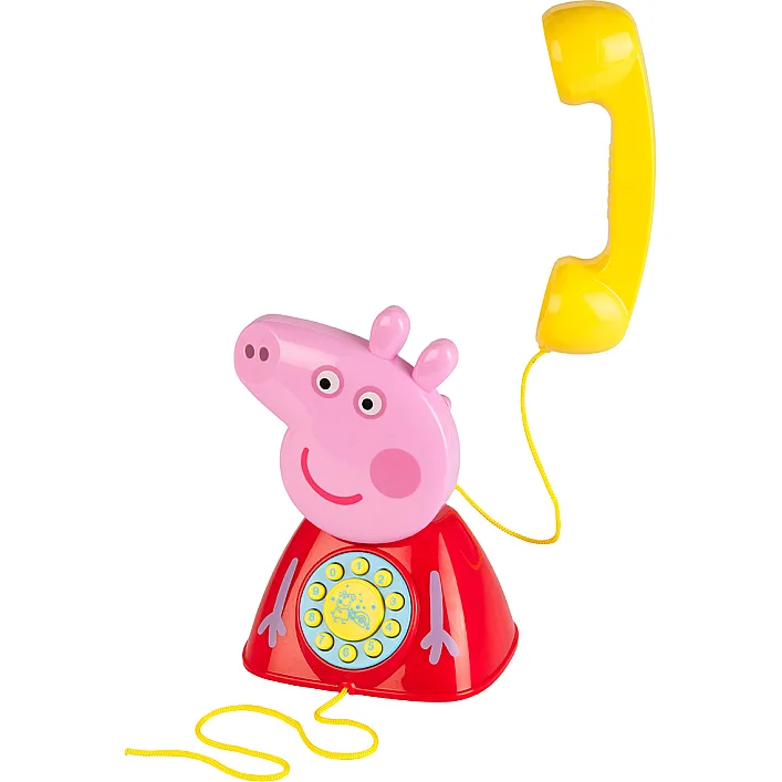 Іграшка-каталка на мотузочці PEPPA - ТЕЛЕФОН ПЕППИ