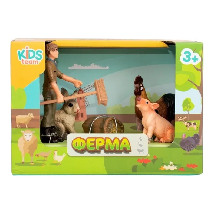 Детский игрушечный набор "Ферма" Q9899-T7_5 свинка, петушок, кролик