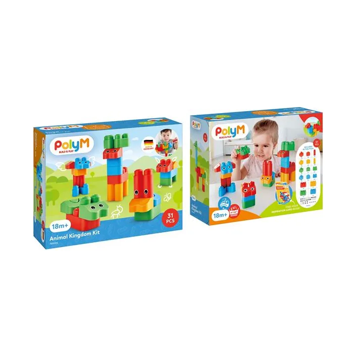Конструктор PolyM Царство зверят 31 деталей (760004)