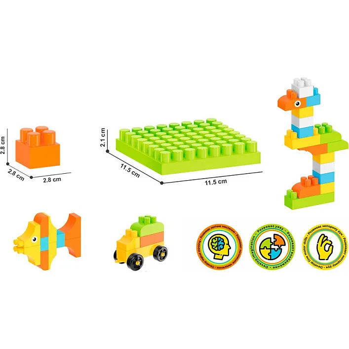 Игрушка "Конструктор ТехноК", арт.6573TXK 90 дет.