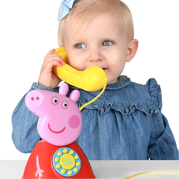 Іграшка-каталка на мотузочці PEPPA - ТЕЛЕФОН ПЕППИ