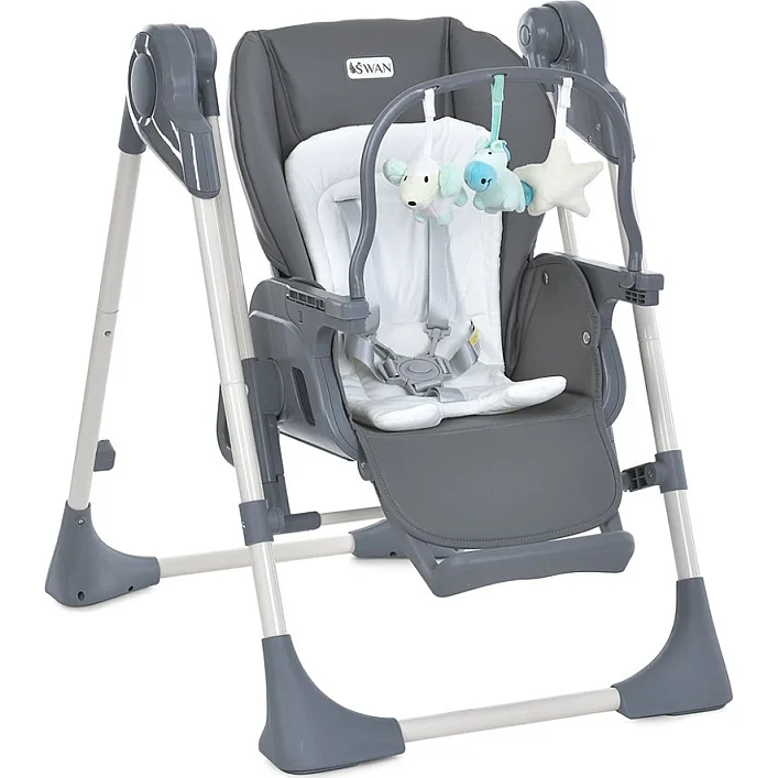 Стільчик-гойдалка для годування SWAN ME 1087-G Dark Gray