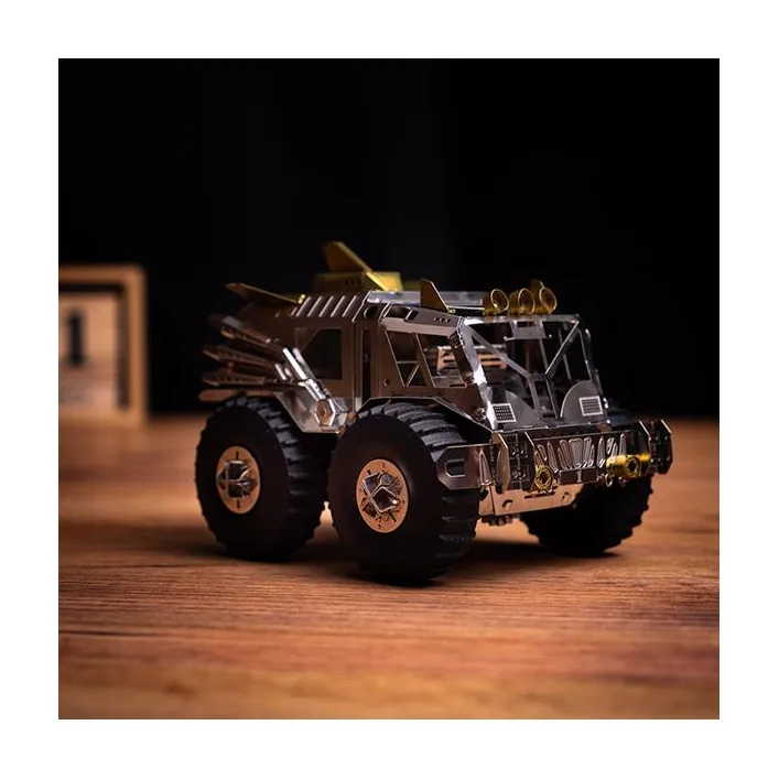 Коллекционная модель-конструктор Metal Time Trophy Hunter Вездеход Шерп механический двухцветный (MT056)