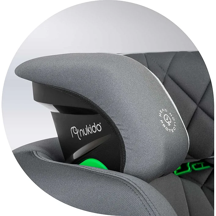 Автокрісло Nukido Louis ISOFIX 15-36 кг, сіре