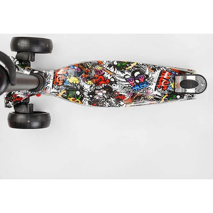 Самокат трехколесный MAXI S - 11405 (1) “Best Scooter”, съемный руль, колеса PU со светом, переднее 130х25 мм, задние сдвоенные 80х45 мм, в коробке