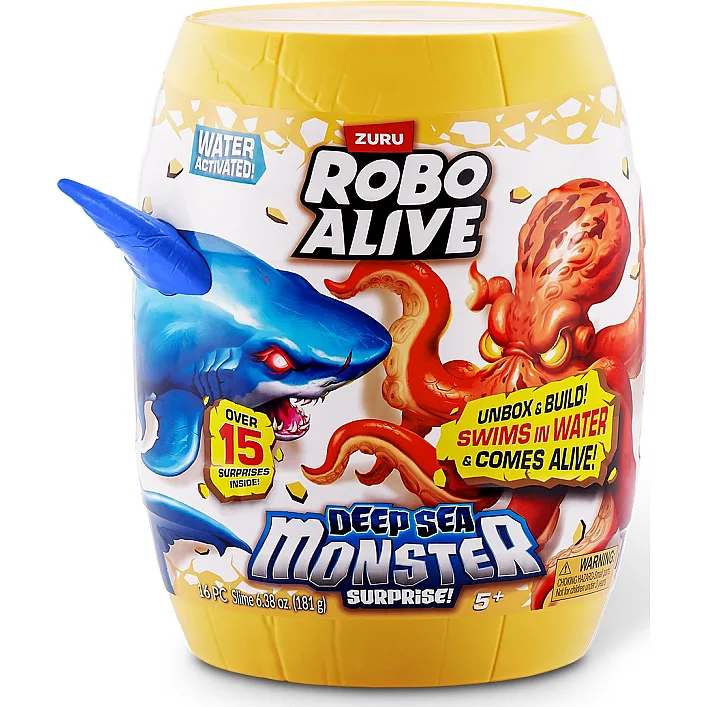 Інтерактивний ігровий набір ROBO ALIVE S1 – ГЛИБОКОВОДНИЙ СЮРПРИЗ. ВЕЛИКА БІЛА АКУЛА