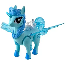 Интерактивная игрушка "Единорог" HJ708(Blue) музыка, свет