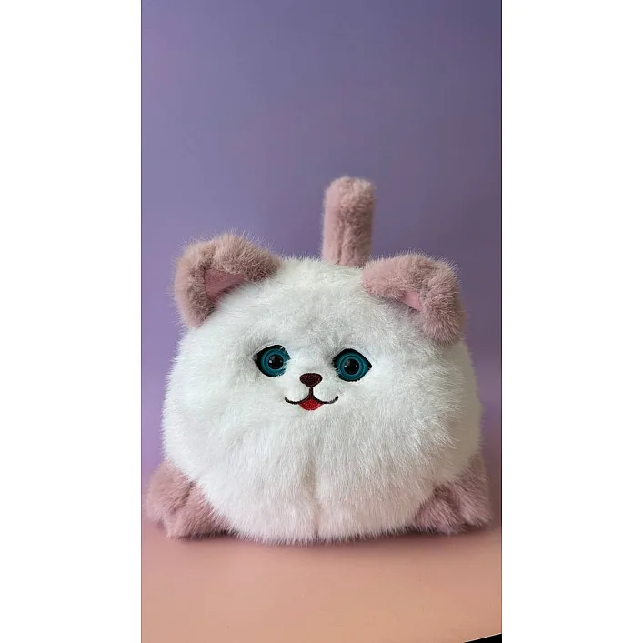Інтерактивна м'яка іграшка Smart Blinking Cat біло-рожева, AiDA (54081)