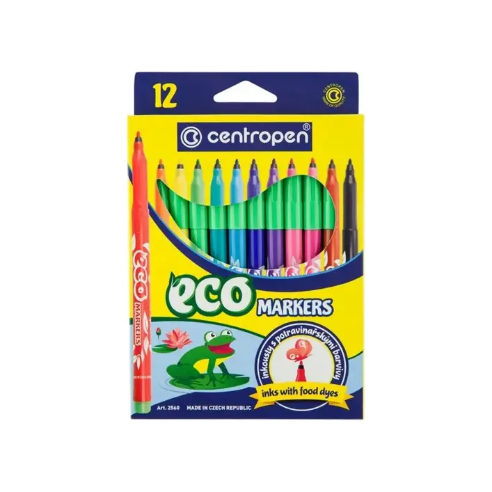 ФЛОМАСТЕРЫ Centropen EKO 12 цветов 2560 (Кнц2560)