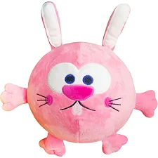 Игрушка-мячик "Зайка" 9-16A/17A/18A р.22,5*22,5*22,5см (Рез6539)