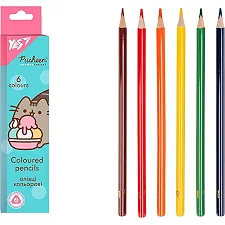 Карандаши цветные YES 6 цв. Pusheen 290698 (Кнц2998)