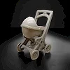 Коляска для кукол с люлькой Eco Beige 0121/02eco DOLONI (Дев1512)