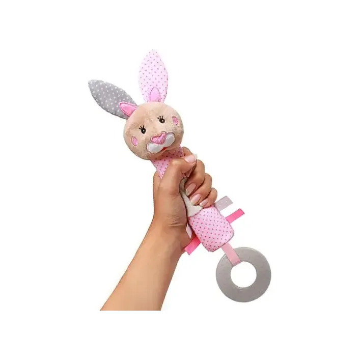 Іграшка з пищалкою "Кролик Юлія" 621 BabyOno 9х24 см (Нем0621)